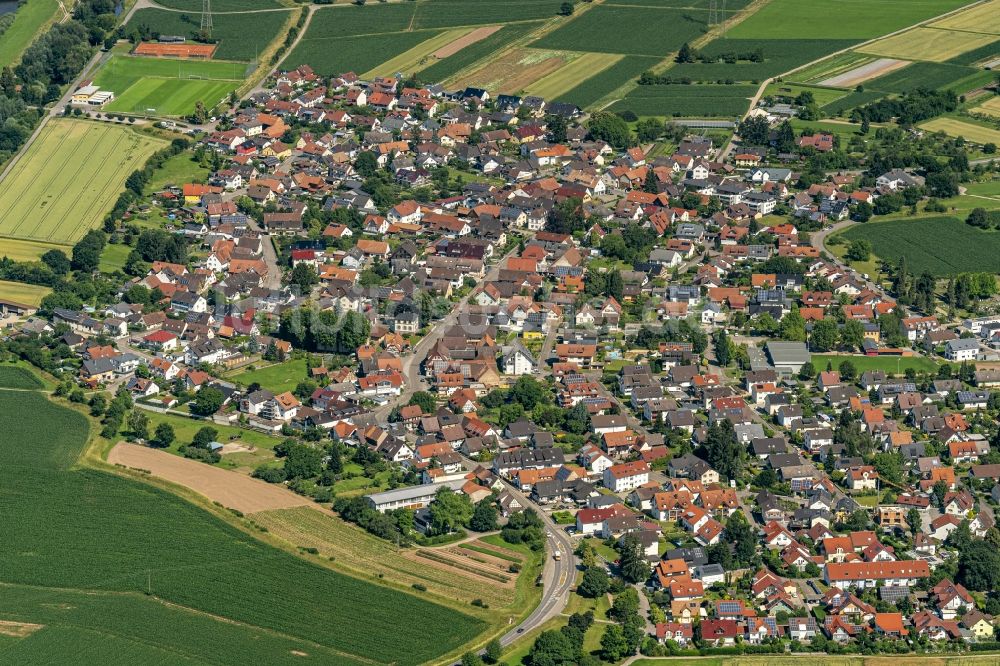 Luftaufnahme Griesheim - Ortsansicht in Griesheim bei Offenburg im Bundesland Baden-Württemberg, Deutschland