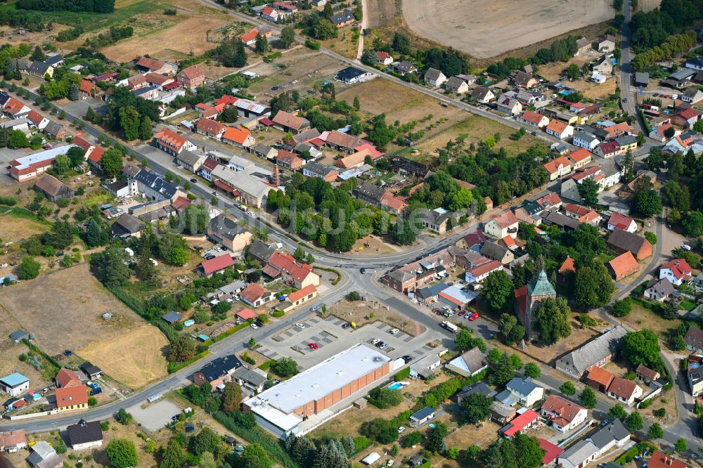 Luftaufnahme Groß Schönebeck - Ortsansicht in Groß Schönebeck im Bundesland Brandenburg, Deutschland