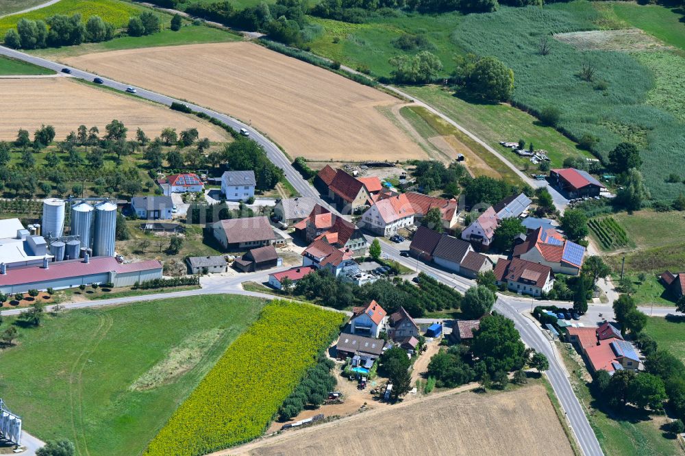 Luftaufnahme Großbottwar - Ortsansicht in Großbottwar im Bundesland Baden-Württemberg, Deutschland