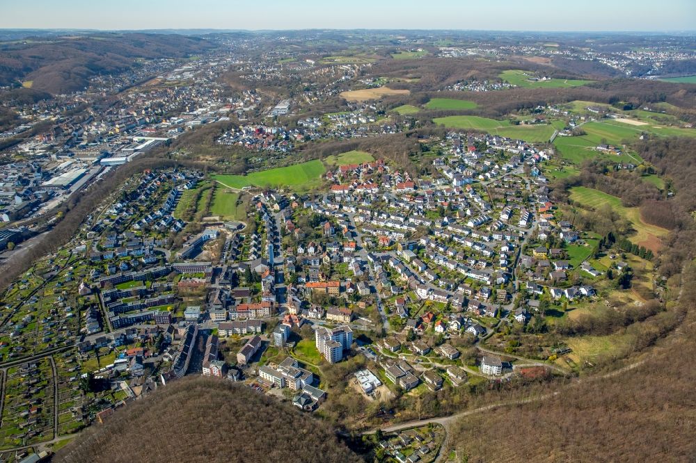 Hagen von oben - Ortsansicht in Hagen im Bundesland Nordrhein-Westfalen, Deutschland