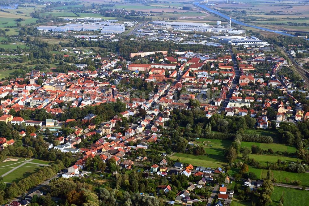 Luftbild Haldensleben - Ortsansicht in Haldensleben im Bundesland Sachsen-Anhalt, Deutschland