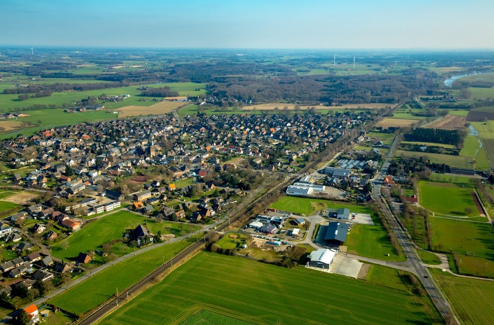 Luftbild Haldern - Ortsansicht in Haldern im Bundesland Nordrhein-Westfalen