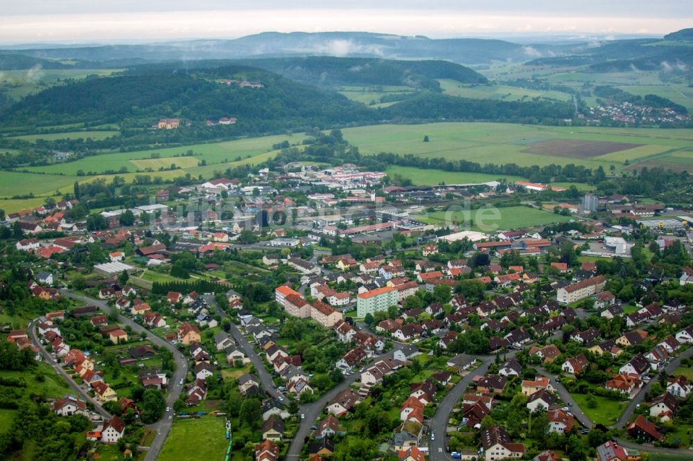 Hammelburg von oben - Ortsansicht in Hammelburg im Bundesland Bayern, Deutschland
