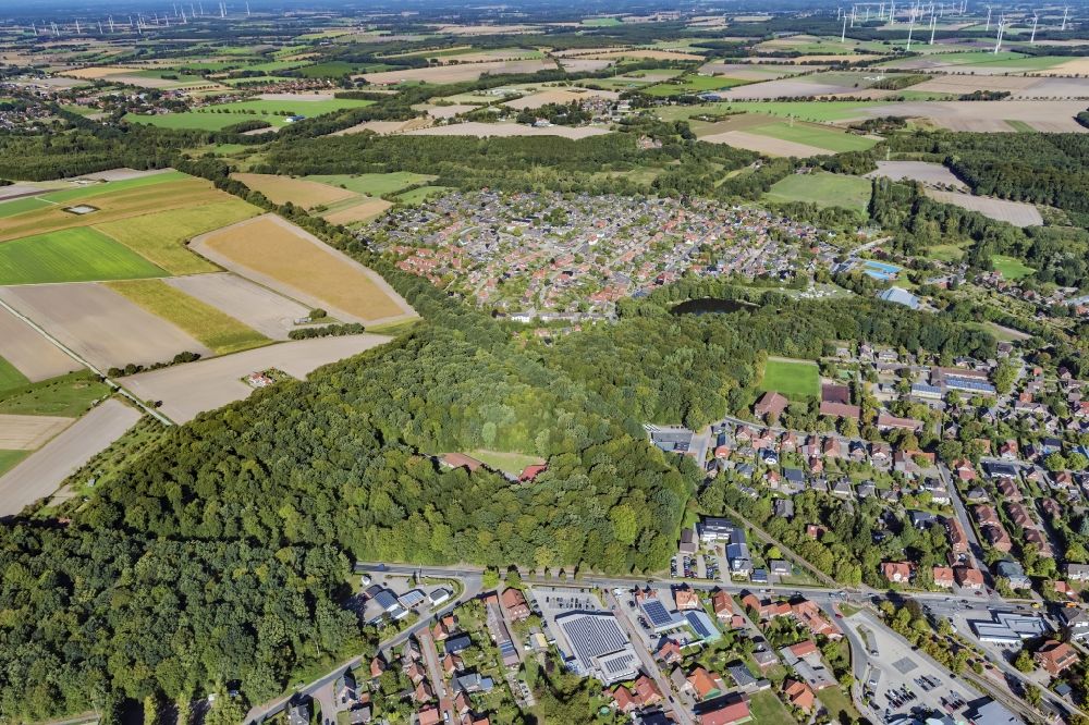 Harsefeld aus der Vogelperspektive: Ortsansicht in Harsefeld im Bundesland Niedersachsen, Deutschland