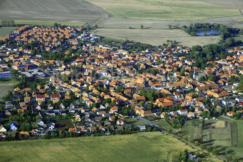 Luftaufnahme Harsleben - Ortsansicht in Harsleben im Bundesland Sachsen-Anhalt, Deutschland