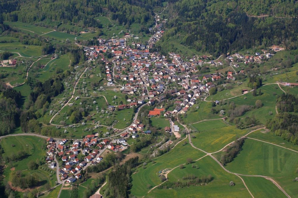 Luftaufnahme Hasel - Ortsansicht von Hasel im Südschwarzwald im Bundesland Baden-Württemberg, Deutschland