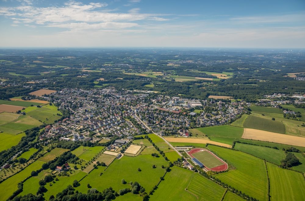 Luftaufnahme Hasslinghausen - Ortsansicht in Hasslinghausen im Bundesland Nordrhein-Westfalen - NRW, Deutschland