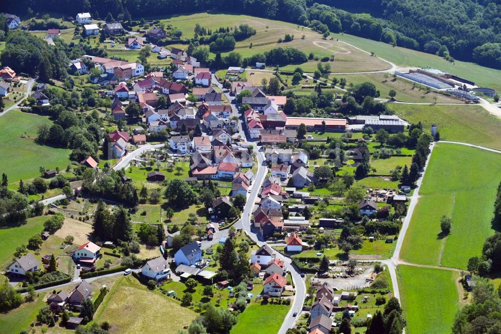 Luftbild Hausen - Ortsansicht in Hausen im Bundesland Hessen, Deutschland