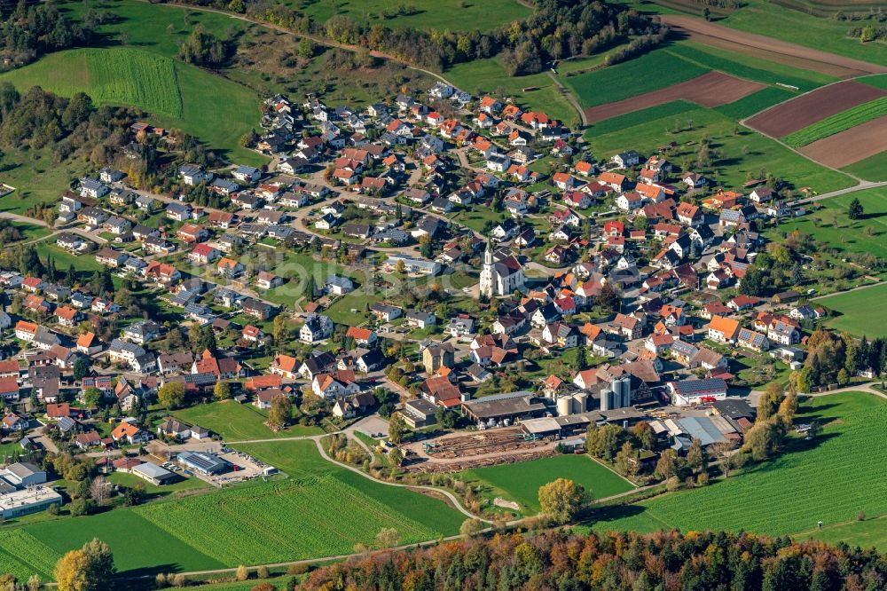 Luftbild Heiligenzimmern - Ortsansicht in Heiligenzimmern im Bundesland Baden-Württemberg, Deutschland