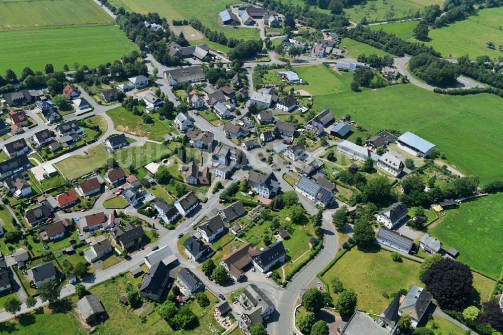 Luftbild Hellefeld - Ortsansicht in Hellefeld im Bundesland Nordrhein-Westfalen, Deutschland
