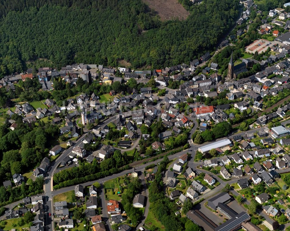 Herdorf aus der Vogelperspektive: Ortsansicht von in Herdorf im Bundesland Rheinland-Pfalz