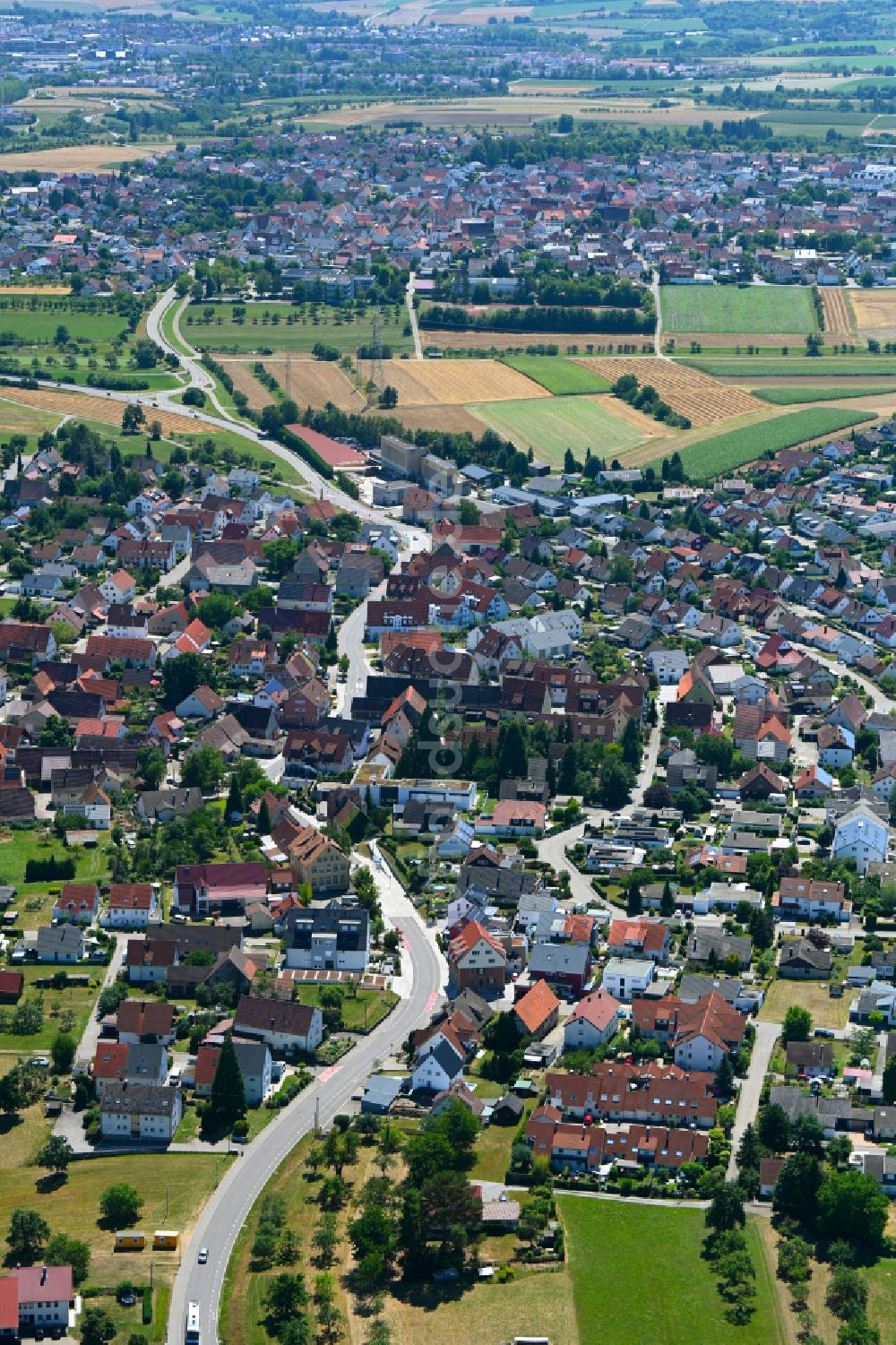 Herrenberg aus der Vogelperspektive: Ortsansicht in Herrenberg im Bundesland Baden-Württemberg, Deutschland
