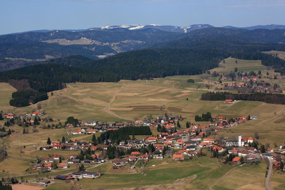 Luftaufnahme Herrischried - Ortsansicht von Herrischried im Bundesland Baden-Württemberg, Deutschland