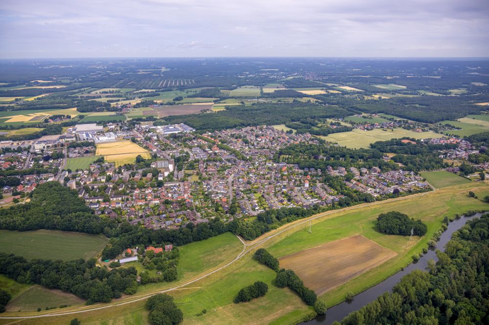 Luftaufnahme Hervest - Ortsansicht von Hervest in Dorsten im Bundesland Nordrhein-Westfalen