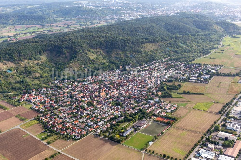 Hirschau von oben - Ortsansicht in Hirschau im Bundesland Baden-Württemberg, Deutschland