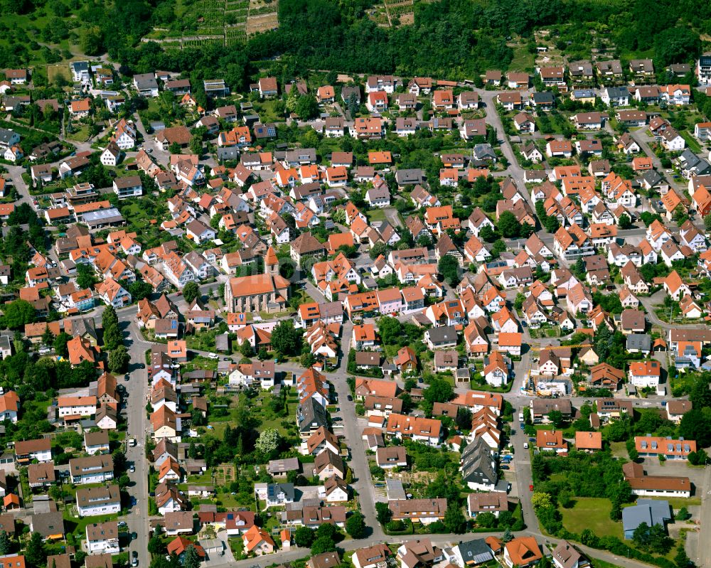 Luftaufnahme Hirschau - Ortsansicht in Hirschau im Bundesland Baden-Württemberg, Deutschland