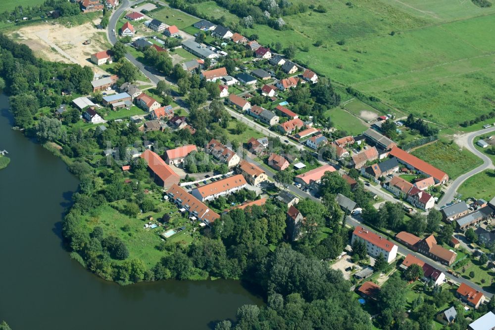 Hönow von oben - Ortsansicht in Hönow im Bundesland Brandenburg, Deutschland