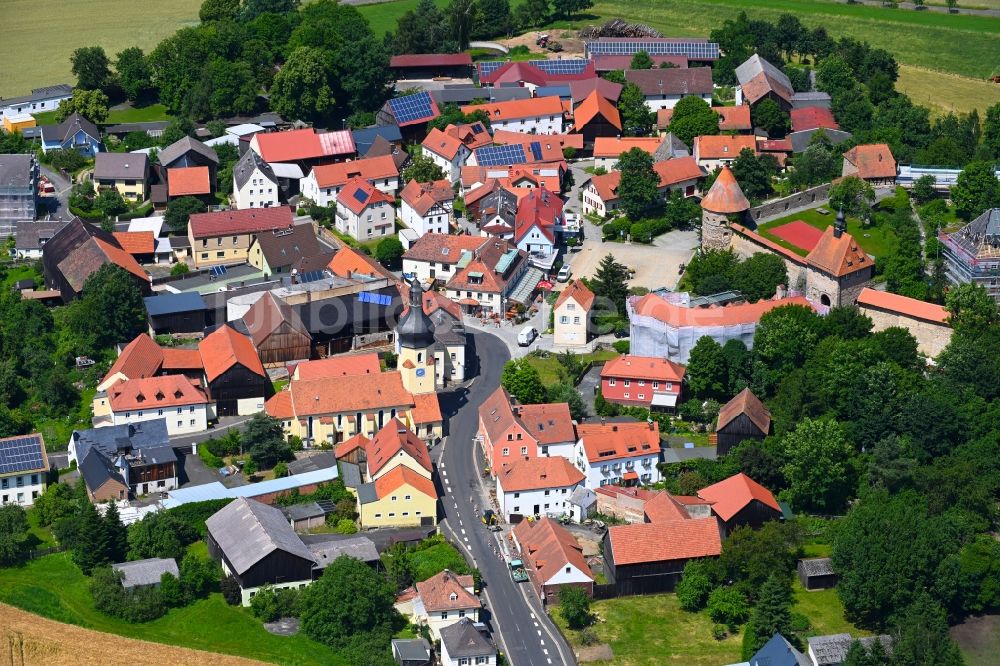 Luftaufnahme Hohenberg an der Eger - Ortsansicht in Hohenberg an der Eger im Bundesland Bayern, Deutschland