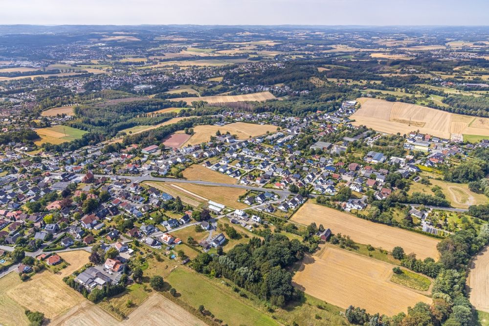 Hohenheide von oben - Ortsansicht in Hohenheide im Bundesland Nordrhein-Westfalen, Deutschland