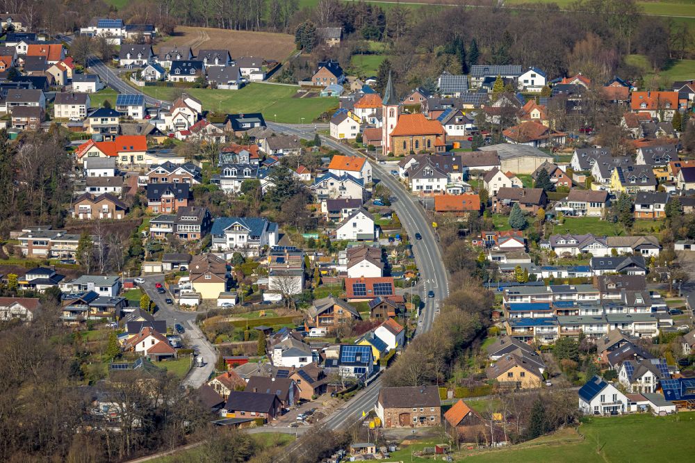 Luftbild Hohenheide - Ortsansicht in Hohenheide im Bundesland Nordrhein-Westfalen, Deutschland