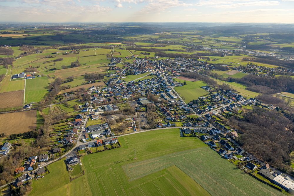 Hohenheide aus der Vogelperspektive: Ortsansicht in Hohenheide im Bundesland Nordrhein-Westfalen, Deutschland