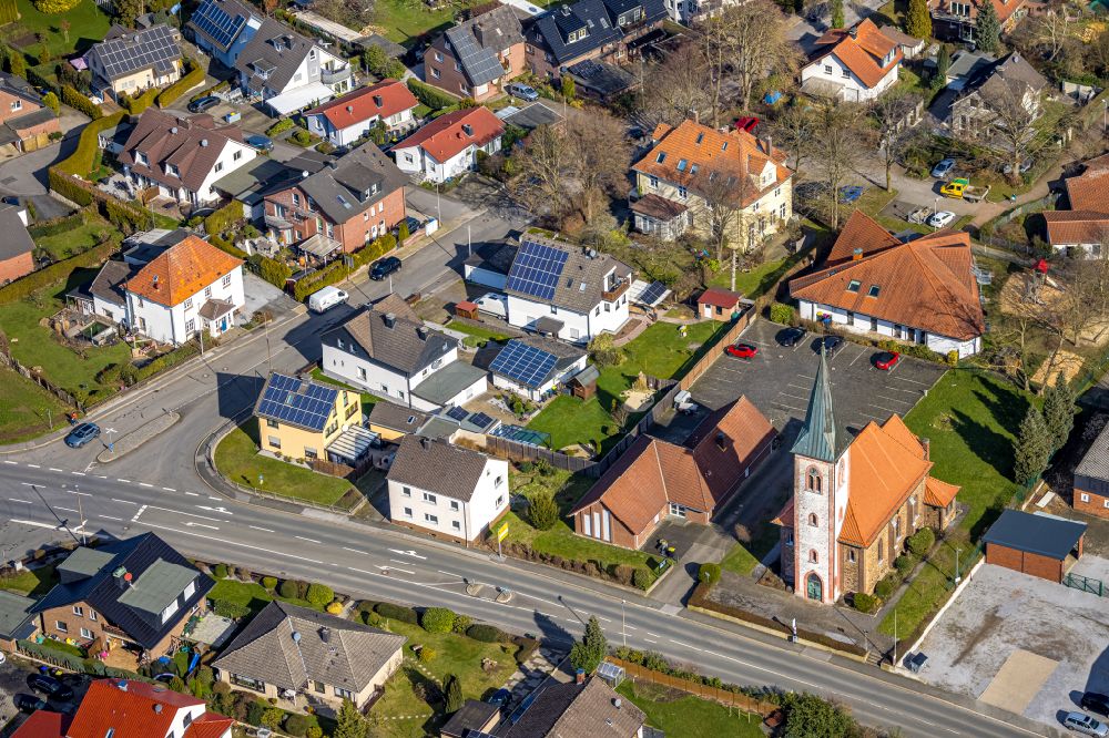 Luftaufnahme Hohenheide - Ortsansicht in Hohenheide im Bundesland Nordrhein-Westfalen, Deutschland