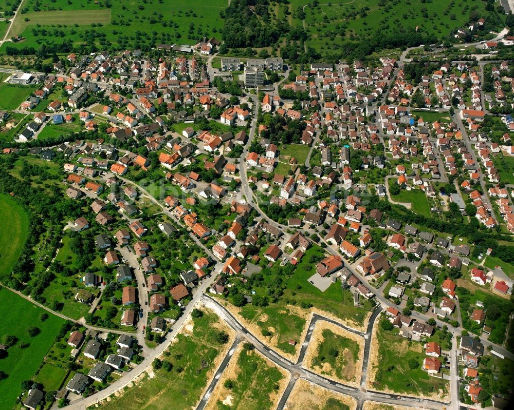 Luftbild Holzheim - Ortsansicht in Holzheim im Bundesland Baden-Württemberg, Deutschland