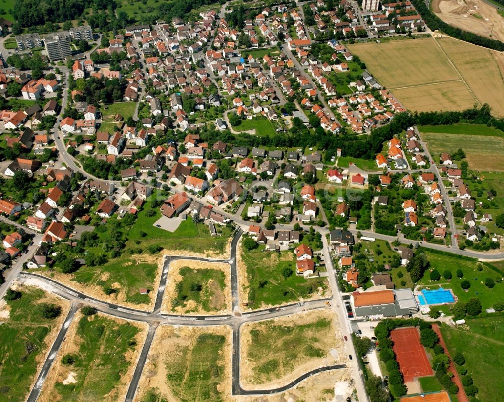 Holzheim von oben - Ortsansicht in Holzheim im Bundesland Baden-Württemberg, Deutschland