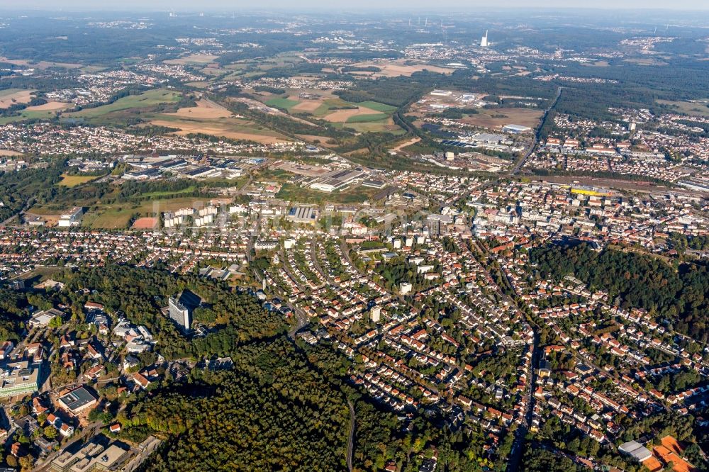 Luftaufnahme Homburg - Ortsansicht in Homburg im Bundesland Saarland, Deutschland