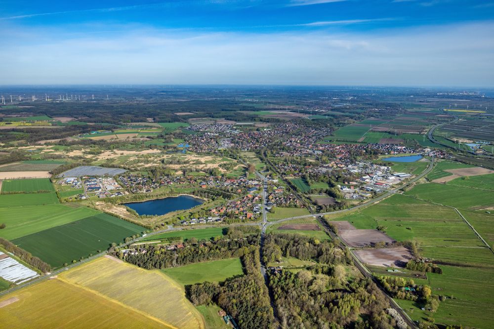 Luftaufnahme Horneburg - Ortsansicht in Horneburg im Bundesland Niedersachsen, Deutschland