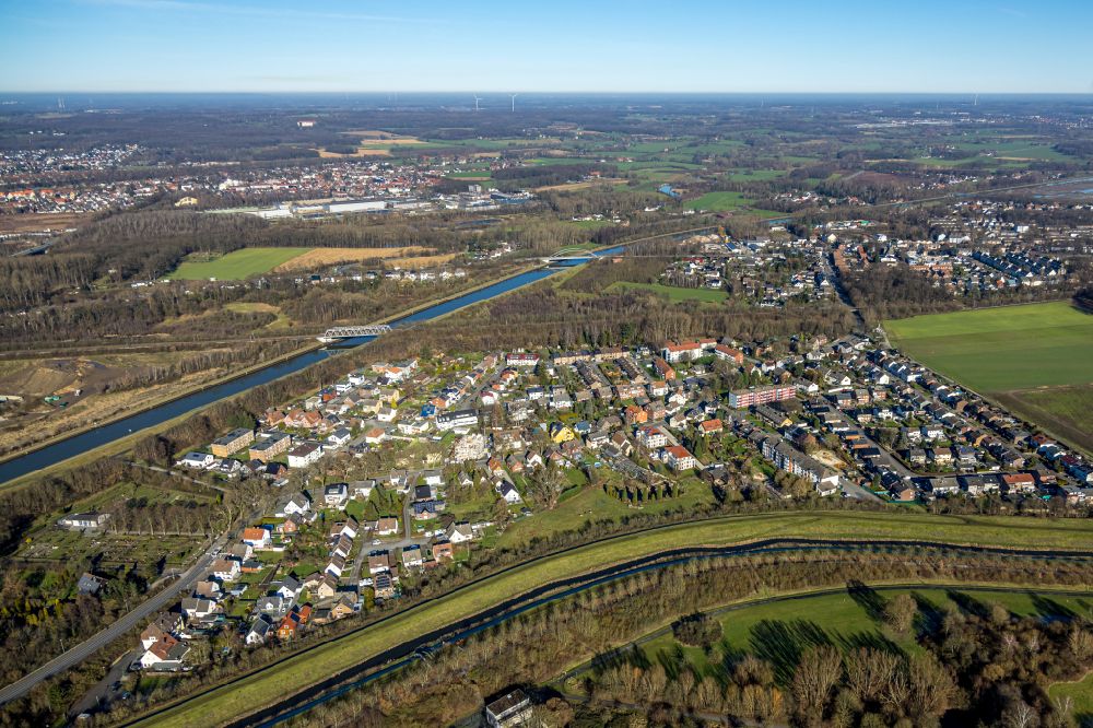 Horstmar von oben - Ortsansicht in Horstmar im Bundesland Nordrhein-Westfalen, Deutschland