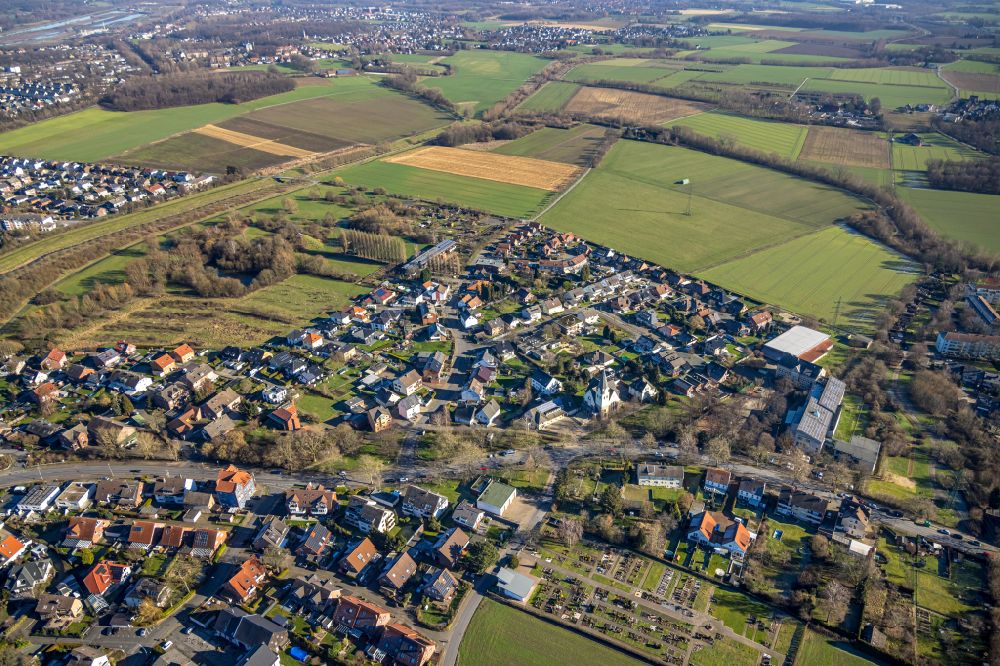 Luftbild Lünen - Ortsansicht in Horstmar im Bundesland Nordrhein-Westfalen, Deutschland