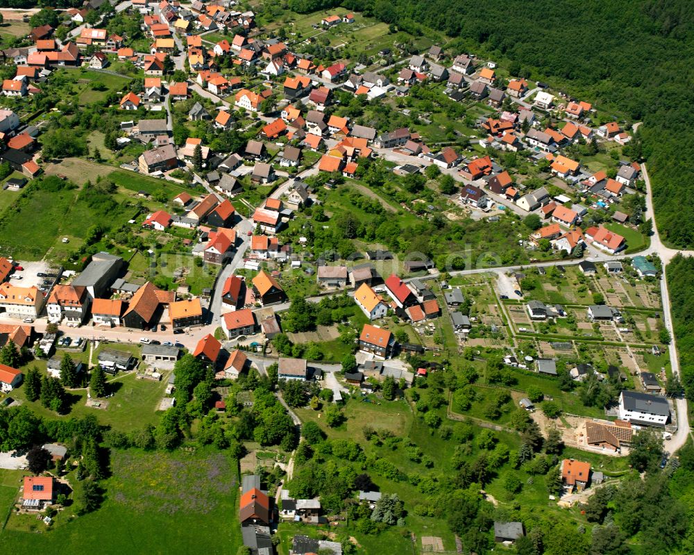 Luftbild Hüttenrode - Ortsansicht in Hüttenrode im Bundesland Sachsen-Anhalt, Deutschland