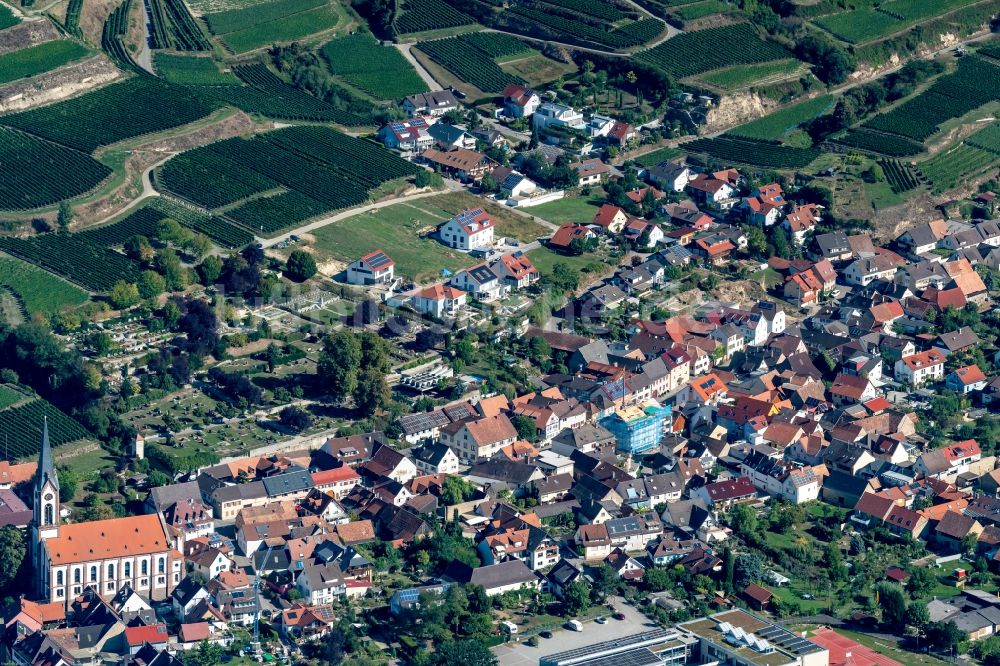 Luftaufnahme Ihringen - Ortsansicht in Ihringen im Bundesland Baden-Württemberg, Deutschland