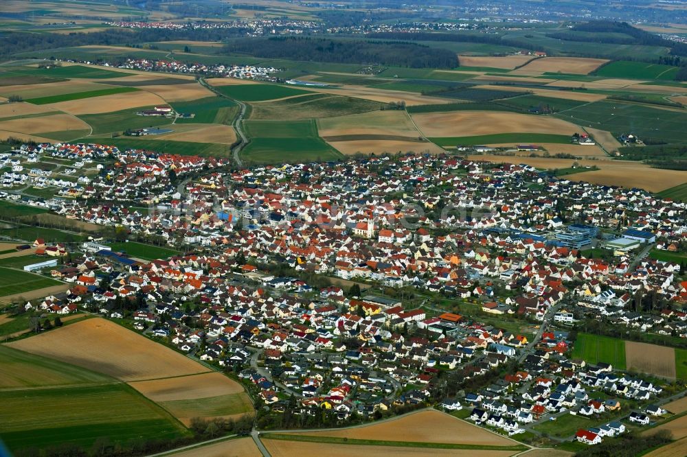 Luftaufnahme Ilsfeld - Ortsansicht von Ilsfeld im Bundesland Baden-Württemberg, Deutschland