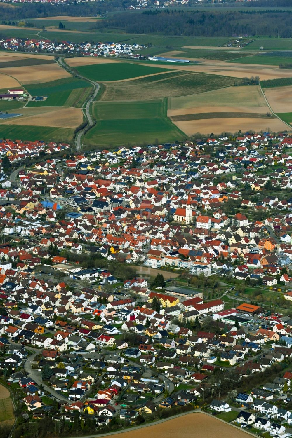 Ilsfeld von oben - Ortsansicht von Ilsfeld im Bundesland Baden-Württemberg, Deutschland