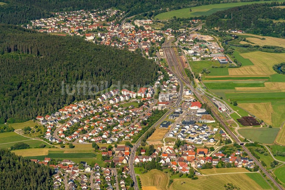 Luftaufnahme Immendingen - Ortsansicht in Immendingen im Bundesland Baden-Württemberg, Deutschland