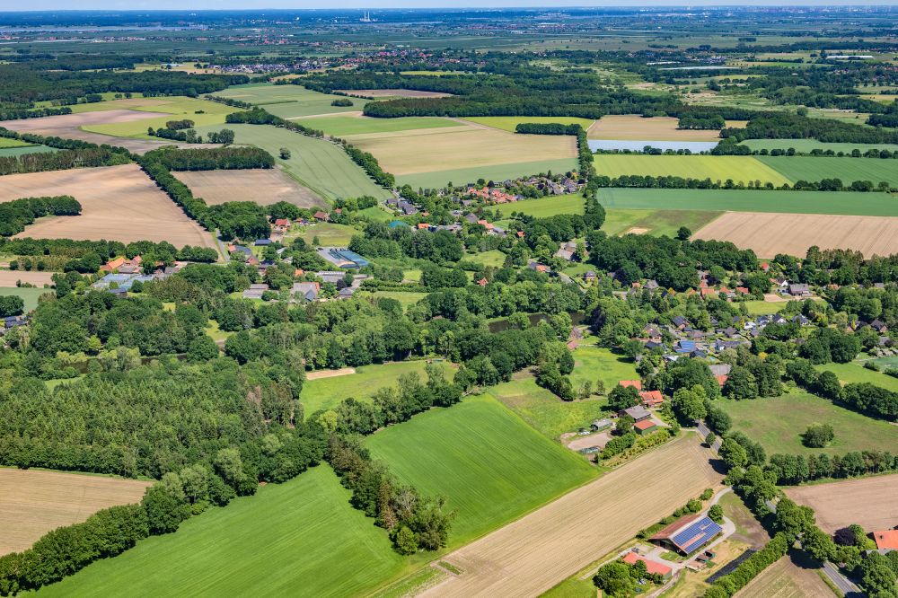 Luftbild Harsefeld - Ortsansicht Issendorf in Harsefeld im Bundesland Niedersachsen, Deutschland