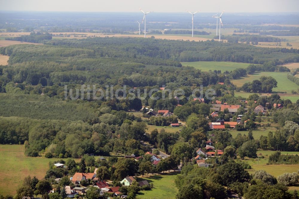 Luftbild Jahnsfelde - Ortsansicht in Jahnsfelde im Bundesland Brandenburg