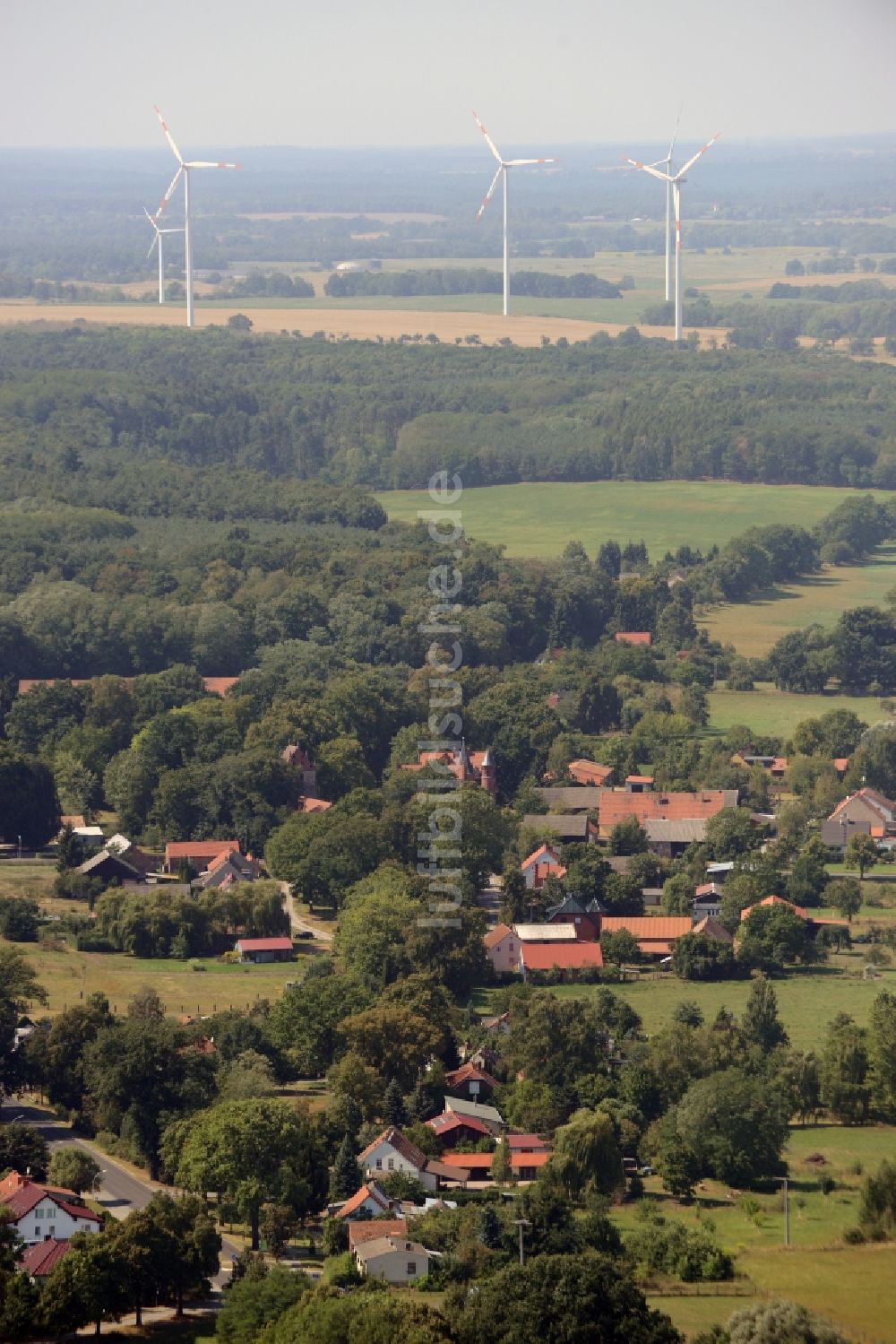 Luftaufnahme Jahnsfelde - Ortsansicht in Jahnsfelde im Bundesland Brandenburg