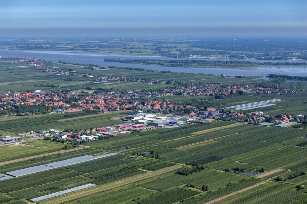 Luftbild Jork - Ortsansicht Jork im Bundesland Niedersachsen, Deutschland