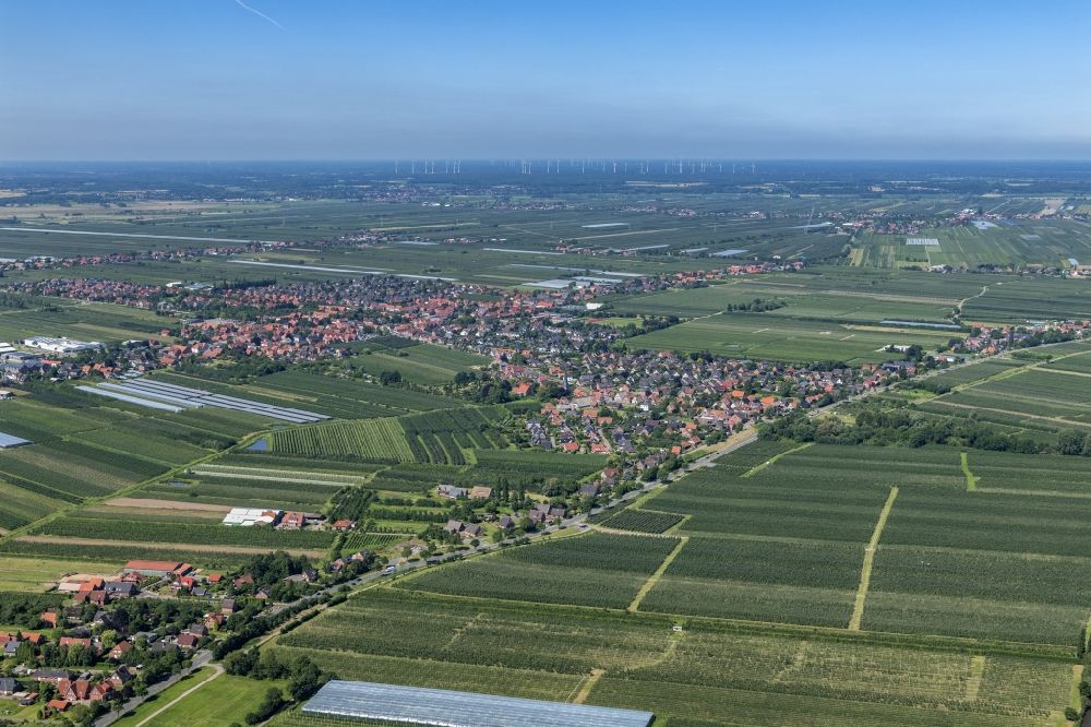 Jork aus der Vogelperspektive: Ortsansicht Jork im Bundesland Niedersachsen, Deutschland