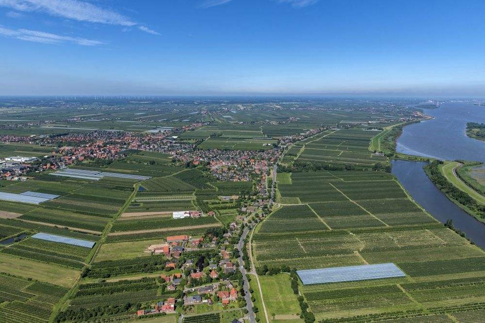 Luftbild Jork - Ortsansicht Jork im Bundesland Niedersachsen, Deutschland