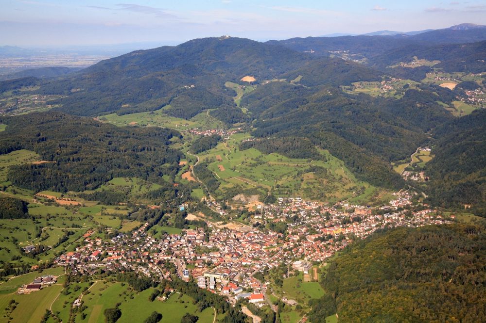 Luftbild Kandern - Ortsansicht von Kandern im Bundesland Baden-Württemberg