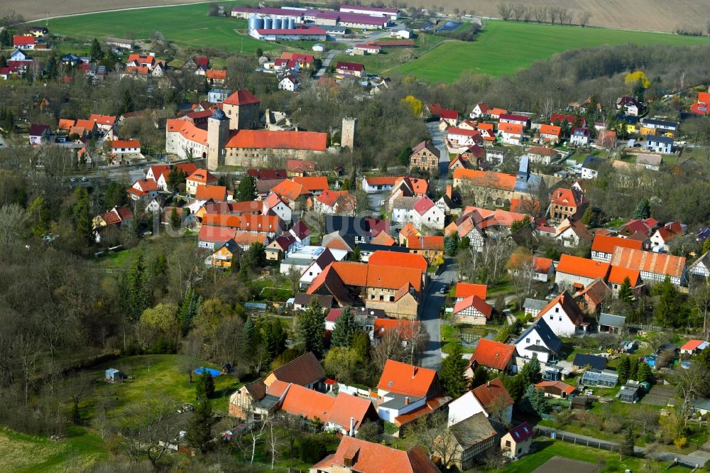 Luftaufnahme Kapellendorf - Ortsansicht von Kapellendorf im Bundesland Thüringen, Deutschland