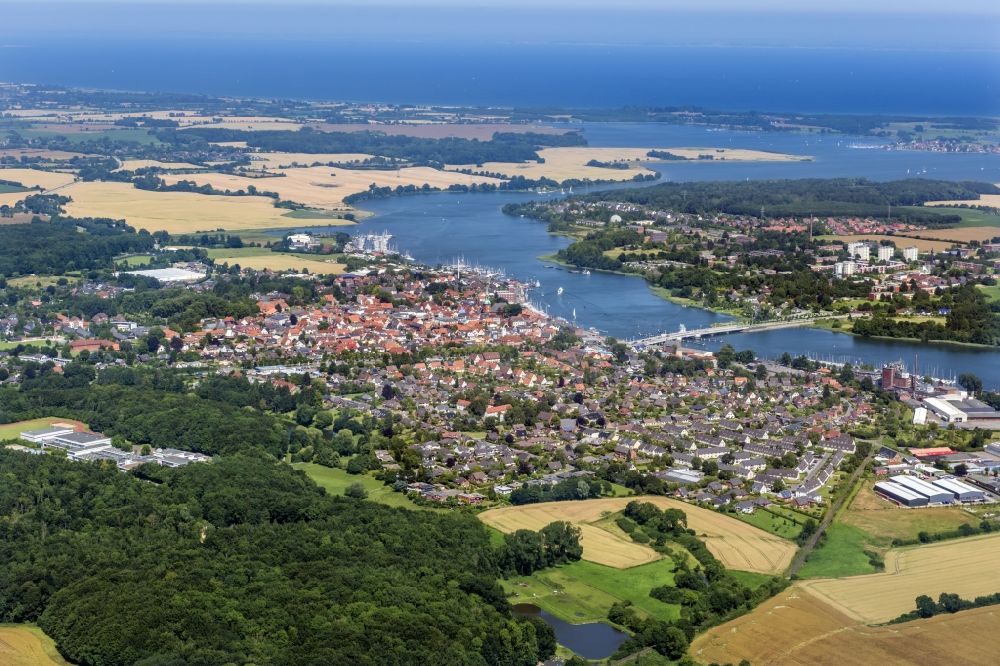 Kappeln aus der Vogelperspektive: Ortsansicht Kappeln an der Schlei im Bundesland Schleswig-Holstein, Deutschland