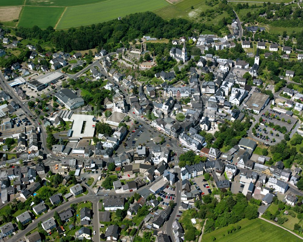 Luftbild Kastellaun - Ortsansicht in Kastellaun im Bundesland Rheinland-Pfalz, Deutschland
