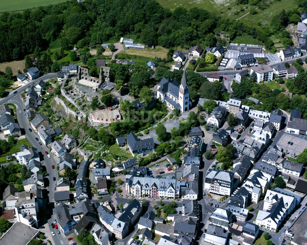 Luftaufnahme Kastellaun - Ortsansicht in Kastellaun im Bundesland Rheinland-Pfalz, Deutschland
