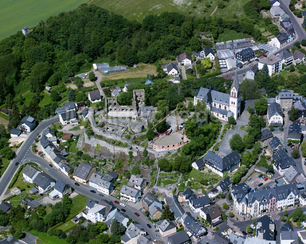 Kastellaun von oben - Ortsansicht in Kastellaun im Bundesland Rheinland-Pfalz, Deutschland