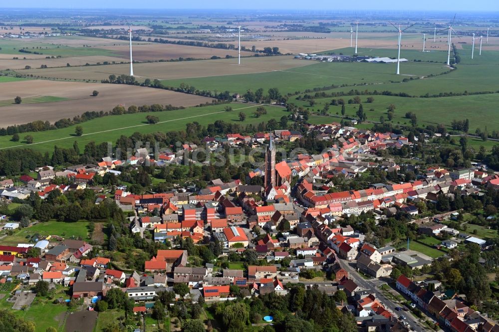 Kemberg von oben - Ortsansicht in Kemberg im Bundesland Sachsen-Anhalt, Deutschland